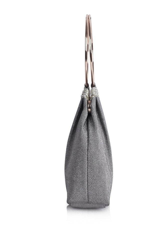 PLANX SILK Fabric Stylish Trendy Unique Designer Potli Bag - Top Handle Wedding Clutch For Women - Image 5